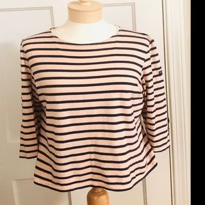 Saint James striped French Sailor top, size L